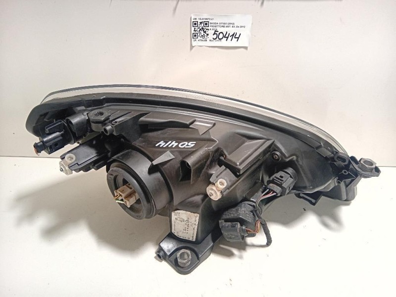 Proiettore ANT SX 1EJ010672-01 Skoda Citigo 2012