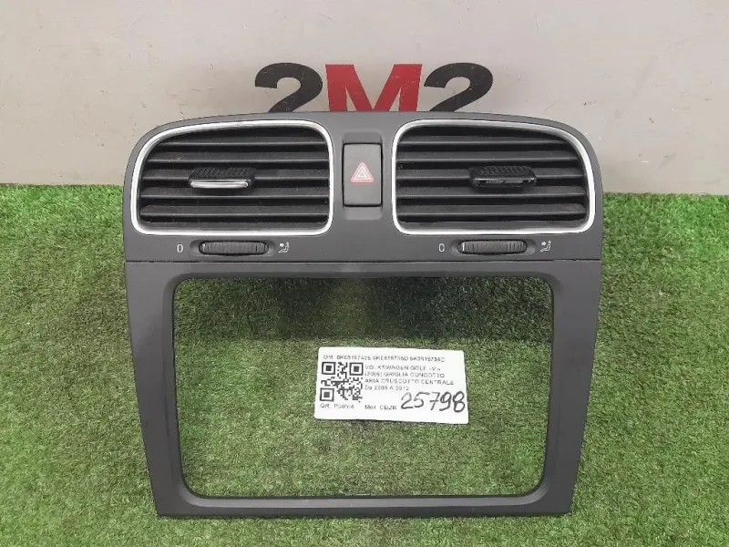 Griglia Condotto ARIA Cruscotto Centrale 5K0819743E 5K0815735D 5K0815736D Volkswagen GOLF VI 2009