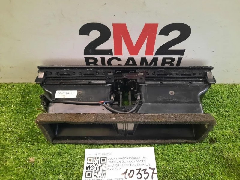 Griglia Condotto ARIA Cruscotto Centrale 3AC819728A Volkswagen Passat VI 2011