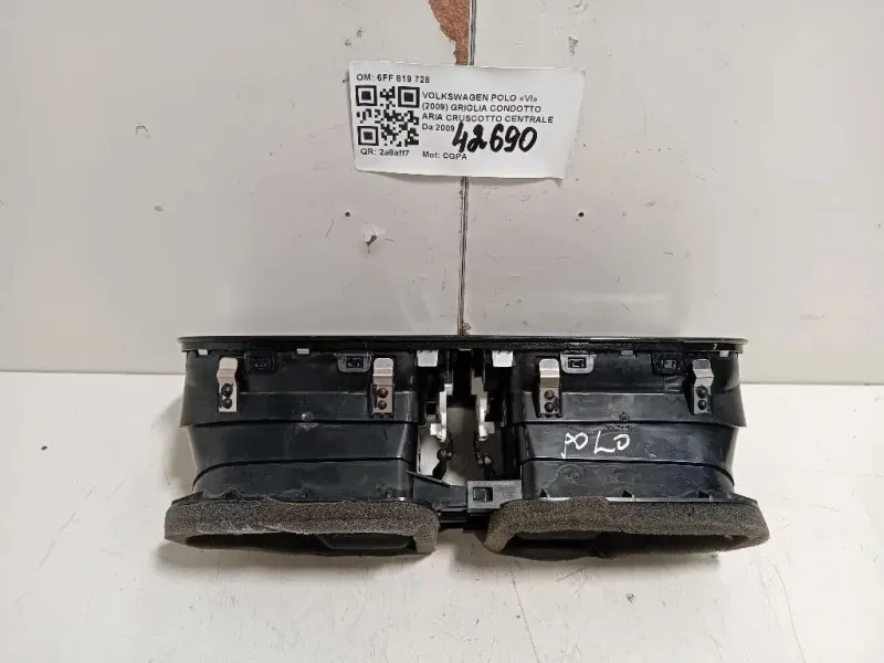 Griglia Condotto ARIA Cruscotto Centrale 6FF 819 728 Volkswagen POLO VI 2009