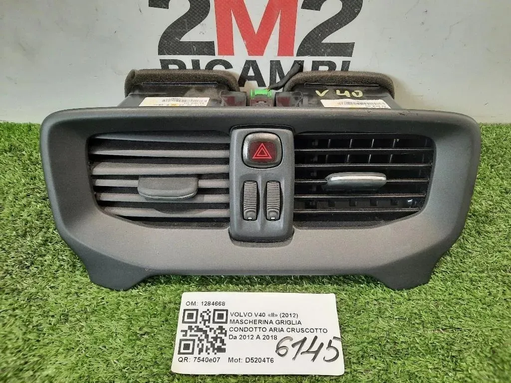 Griglia Condotto ARIA Cruscotto Centrale Volvo V40 II 2012