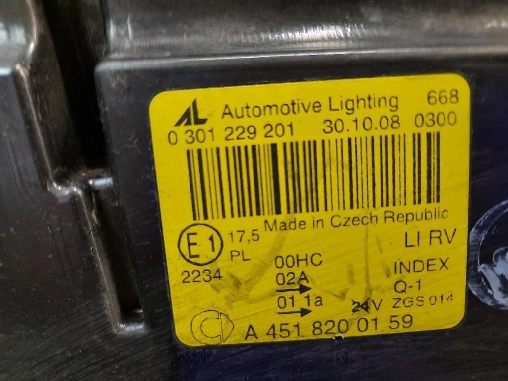 Proiettore ANT SX A4518200159 Smart Fortwo Cabrio 451 2007