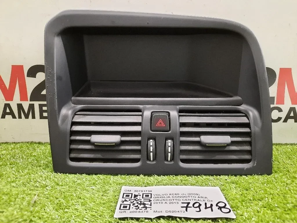 Griglia Condotto ARIA Cruscotto Centrale 30791738 Volvo XC60 I 2009