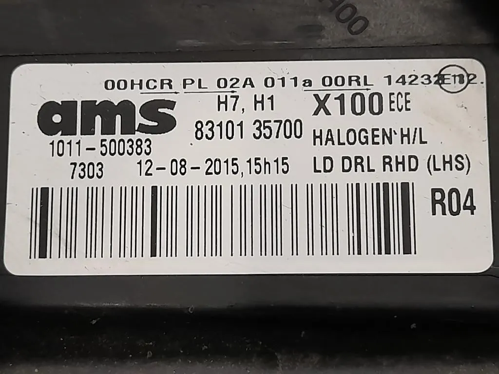 Proiettore ANT SX 83101-35700 Ssangyong Tivoli 2015