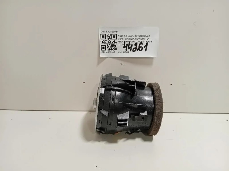 Griglia Condotto ARIA Cruscotto Centrale DX 8X2820951 Audi A1 8XF Sportback 2015