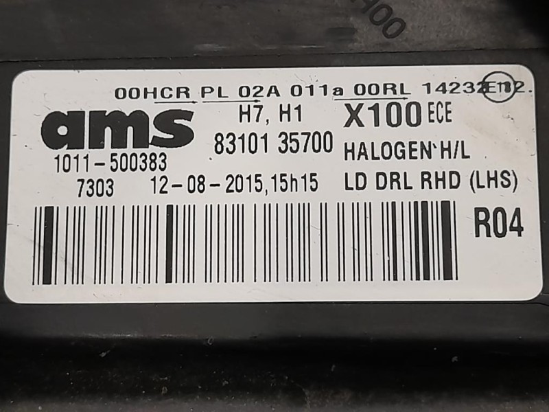 Proiettore ANT SX 83101-35700 Ssangyong Tivoli 2015