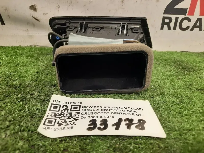 Griglia Condotto ARIA Cruscotto Centrale DX 141218 10 Bmw Serie 5 F07 GT 2010