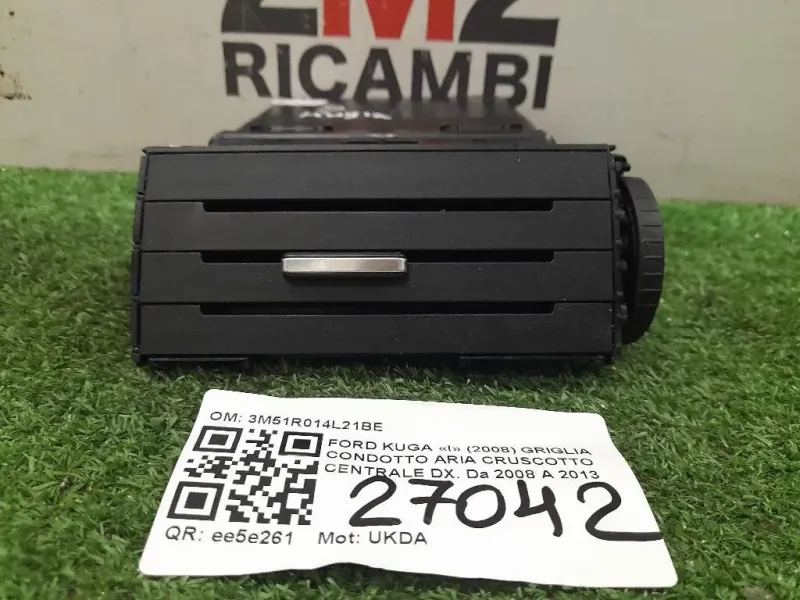 Griglia Condotto ARIA Cruscotto Centrale DX 3M51R014L21BE Ford KUGA I 2008