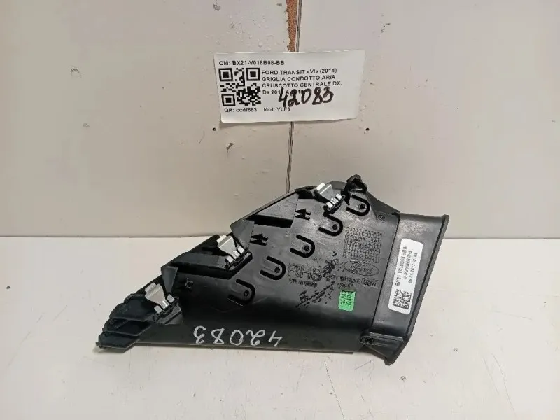 Griglia Condotto ARIA Cruscotto Centrale DX BX21-V018B08-BB Ford Transit VI 2014