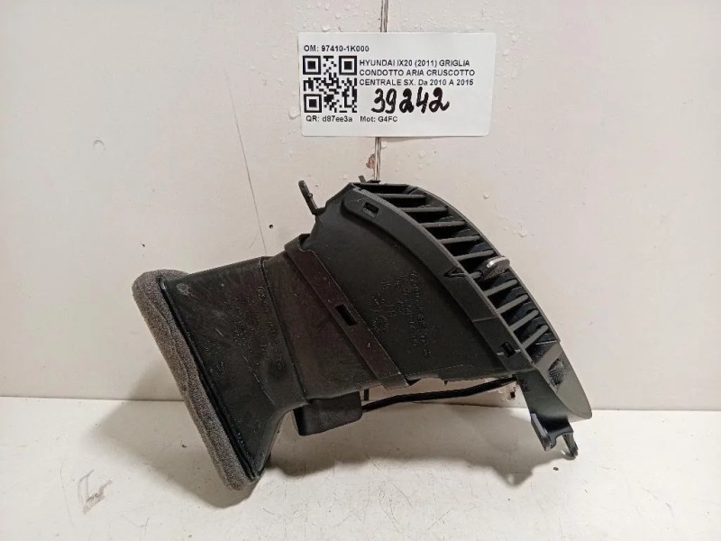 Griglia Condotto ARIA Cruscotto Centrale DX 97420-1K000 Hyundai IX20 2011