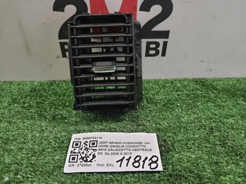 Griglia Condotto ARIA Cruscotto Centrale DX 6059723110 Jeep Grand Cherokee III 2005