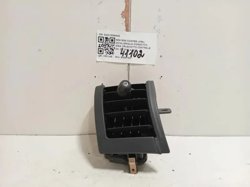 Griglia Condotto ARIA Cruscotto Centrale DX 6422 9265406 Mini MINI Cooper F56 2014