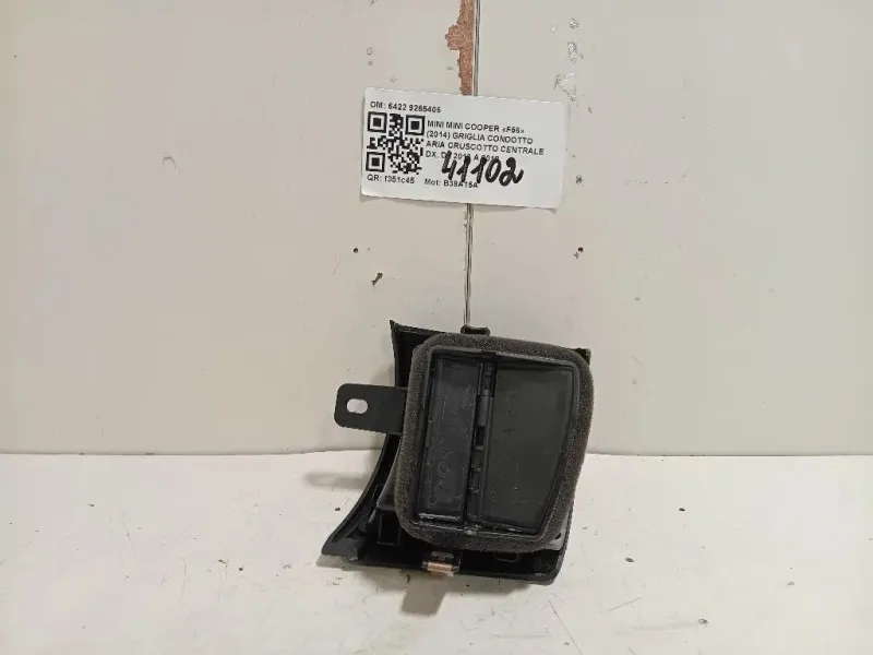 Griglia Condotto ARIA Cruscotto Centrale DX 6422 9265406 Mini MINI Cooper F56 2014