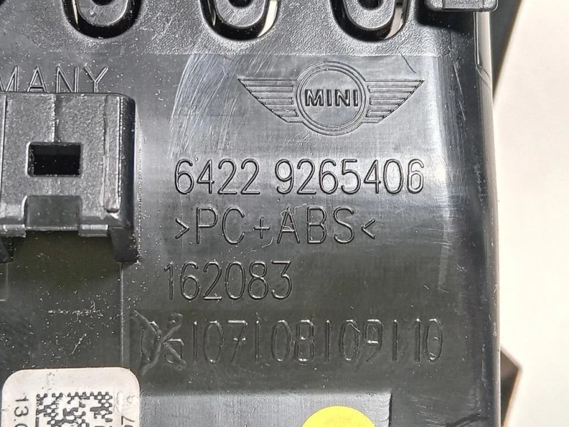 Griglia Condotto ARIA Cruscotto Centrale DX 6422 9265406 Mini MINI Cooper F56 2014