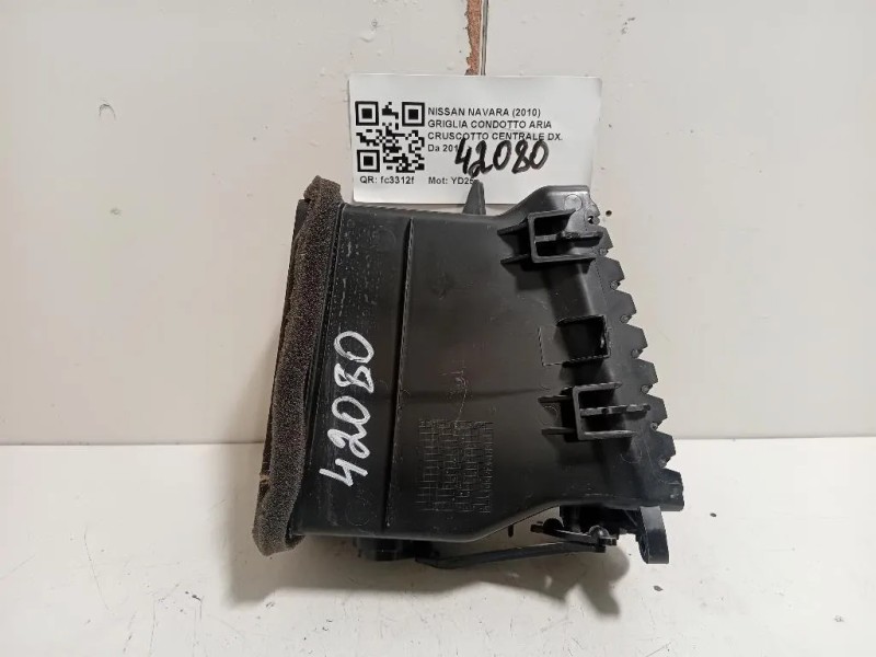 Griglia Condotto ARIA Cruscotto Centrale DX 68750-4X00A Nissan Navara 2010