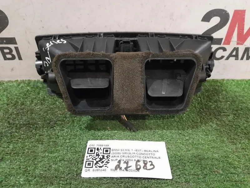 Griglia Condotto ARIA Cruscotto Centrale SUP 7059189 Bmw Serie 1 E87 Berlina 2005