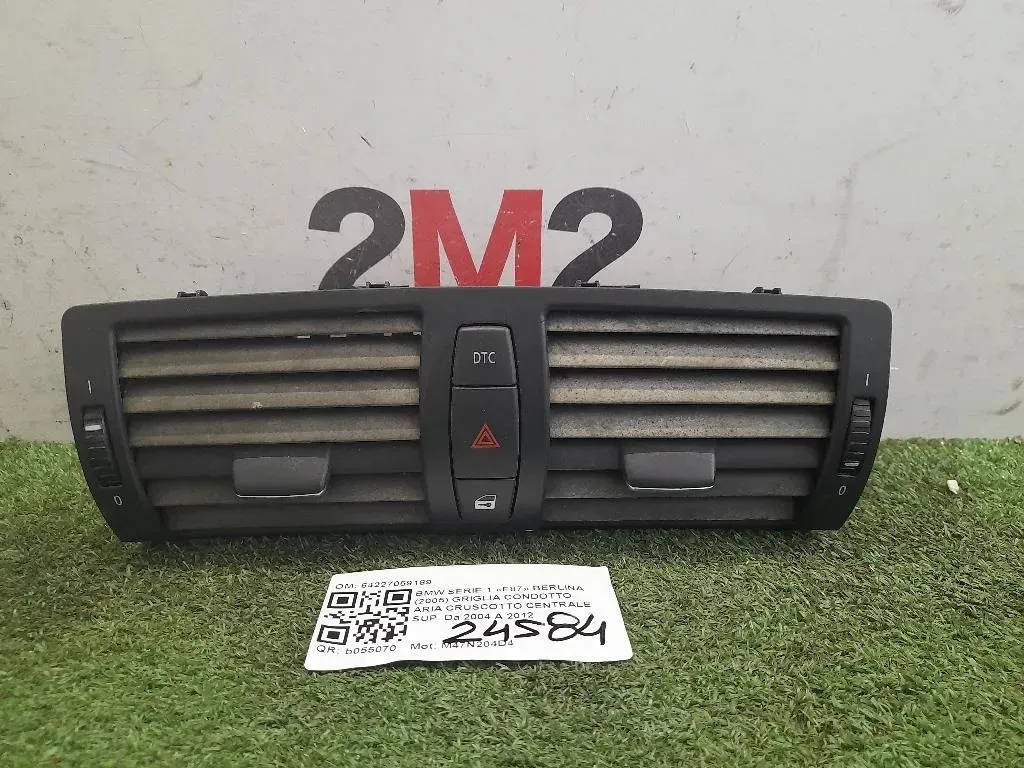Griglia Condotto ARIA Cruscotto Centrale SUP 64227059189 Bmw Serie 1 E87 Berlina 2005