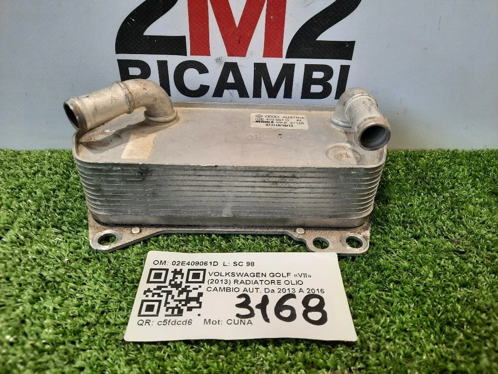 Radiatore OLIO Cambio AUT 02E409061D Volkswagen GOLF VII 2013