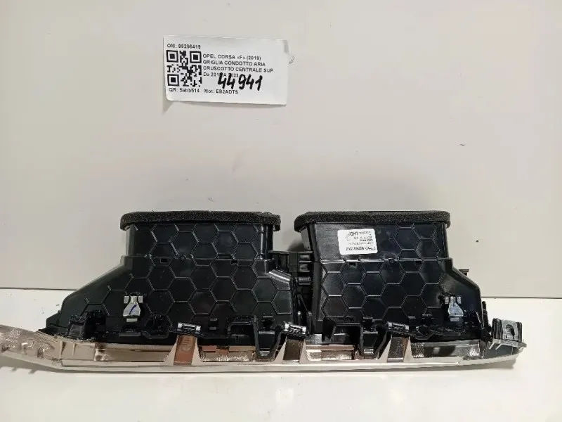 Griglia Condotto ARIA Cruscotto Centrale SUP 98296419 Opel Corsa F 2019