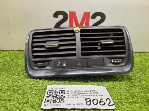 Griglia Condotto ARIA Cruscotto Centrale SUP 13262802 Opel Meriva B 2010