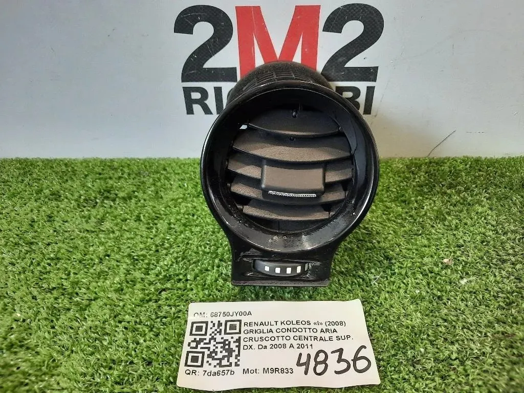 Griglia Condotto ARIA Cruscotto Centrale SUP DX 68750JY00A Renault Koleos I 2008