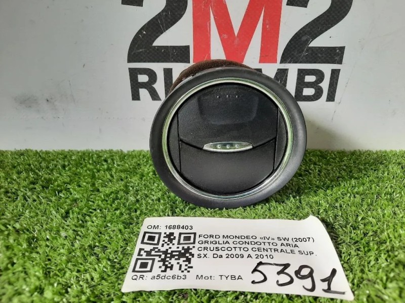 Griglia Condotto ARIA Cruscotto Centrale SUP SX 1688403 Ford Mondeo IV SW 2007