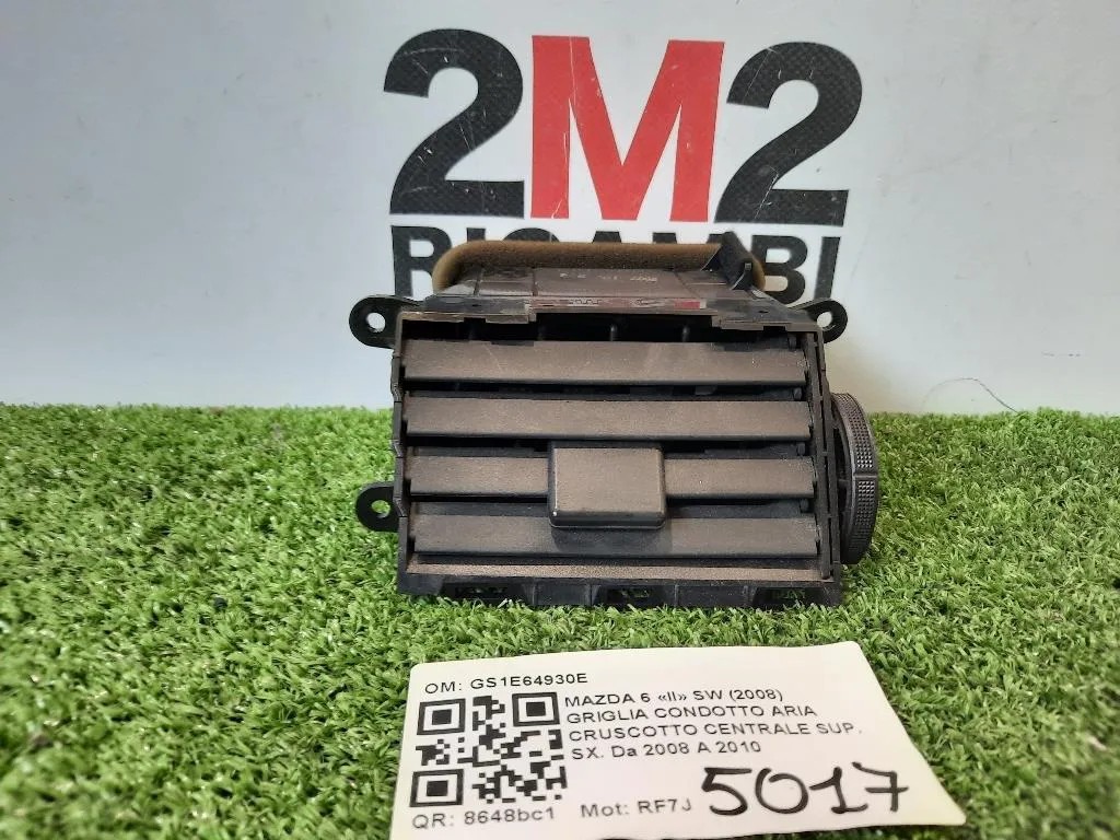 Griglia Condotto ARIA Cruscotto Centrale SUP SX GS1E64930E Mazda 6 II SW 2008