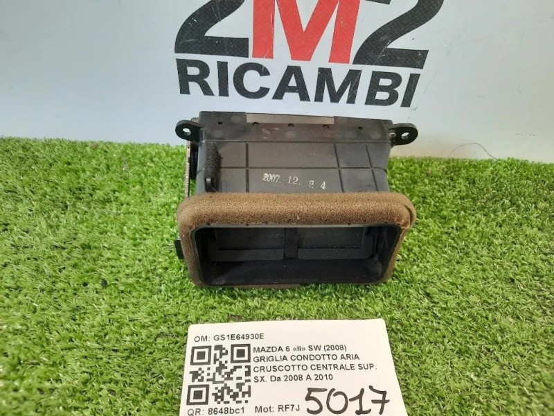 Griglia Condotto ARIA Cruscotto Centrale SUP SX GS1E64930E Mazda 6 II SW 2008