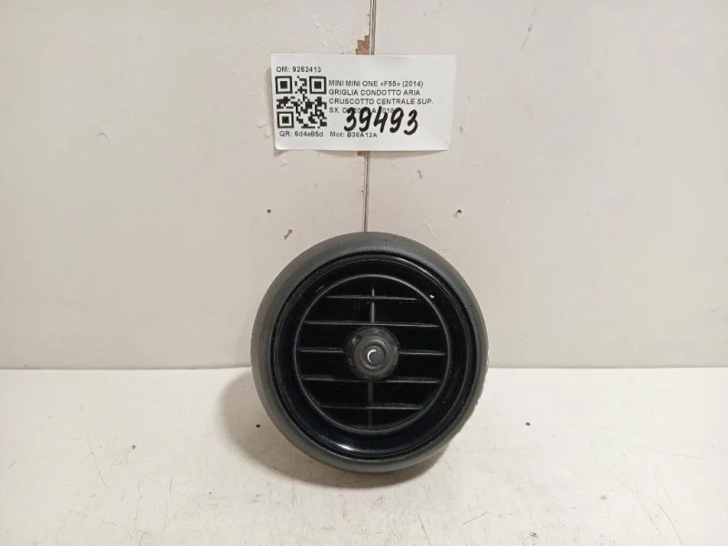 Griglia Condotto ARIA Cruscotto Centrale SUP SX 9262413 Mini MINI ONE F55 2014