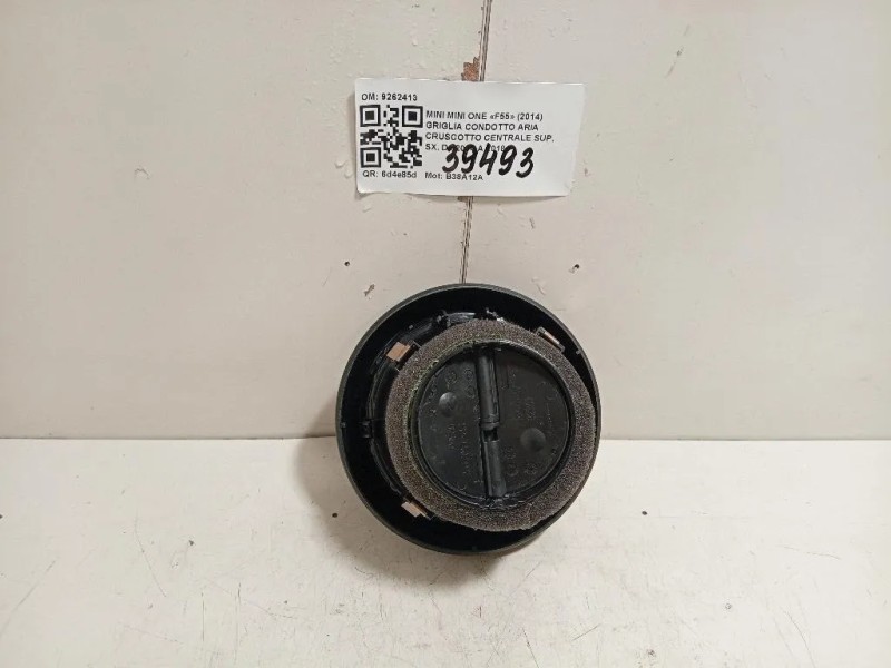Griglia Condotto ARIA Cruscotto Centrale SUP SX 9262413 Mini MINI ONE F55 2014