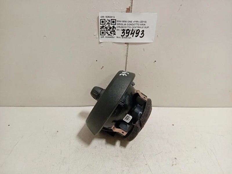 Griglia Condotto ARIA Cruscotto Centrale SUP SX 9262413 Mini MINI ONE F55 2014