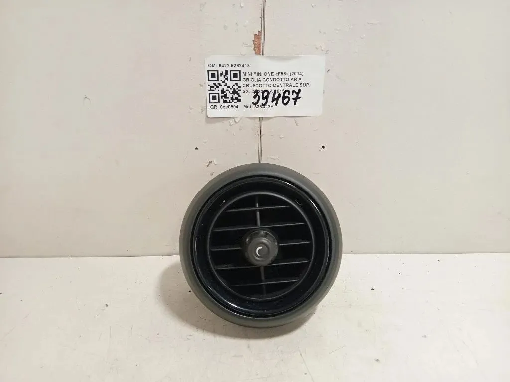 Griglia Condotto ARIA Cruscotto Centrale SUP SX 6422 9262413 Mini MINI ONE F55 2014
