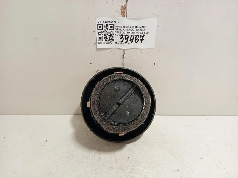 Griglia Condotto ARIA Cruscotto Centrale SUP SX 6422 9262413 Mini MINI ONE F55 2014