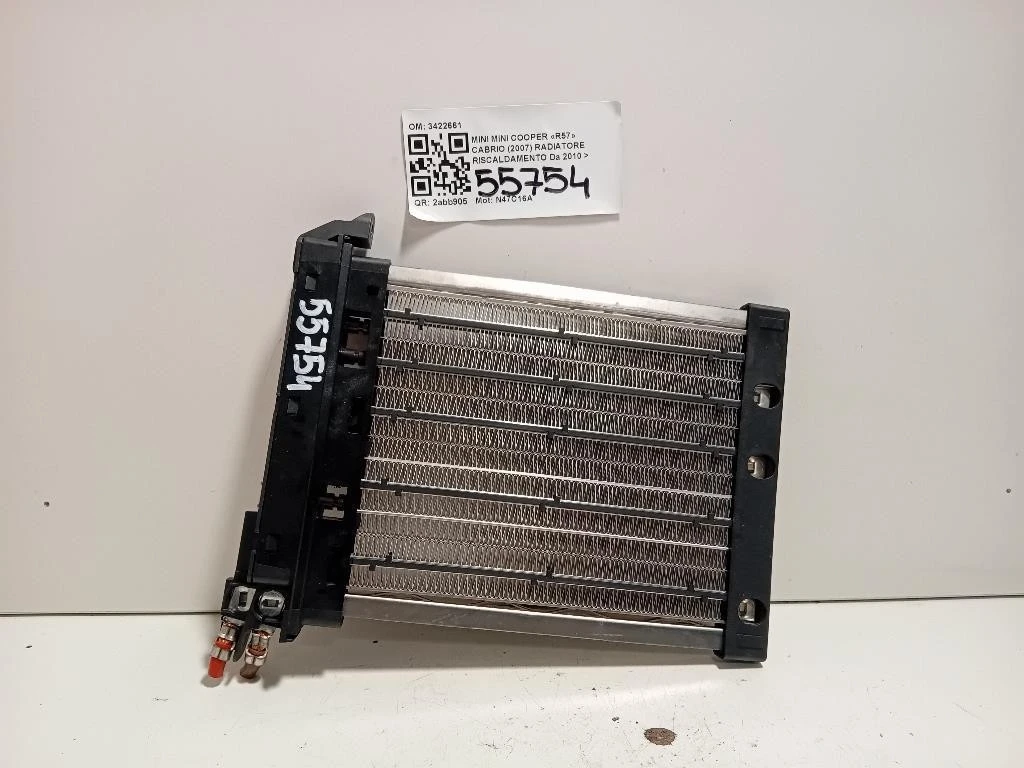 Radiatore Riscaldamento 3422661 Mini MINI Cooper R57 Cabrio 2007
