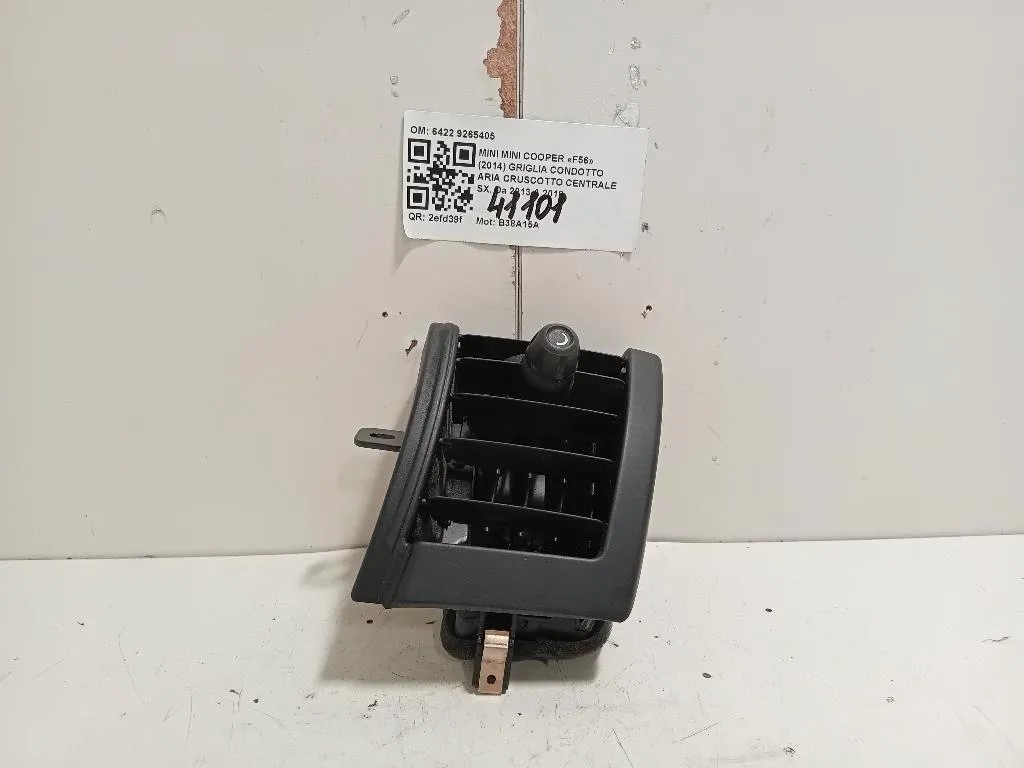 Griglia Condotto ARIA Cruscotto Centrale SX 6422 9265405 Mini MINI Cooper F56 2014