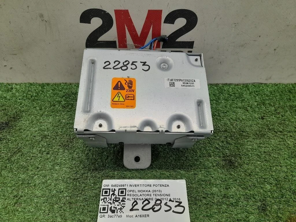 Regolatore Tensione Alternatore 545249971 INVERTITORE POTENZA Opel Mokka 2013