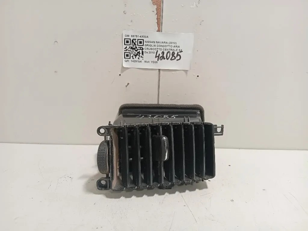 Griglia Condotto ARIA Cruscotto Centrale SX 68751-4X00A Nissan Navara 2010