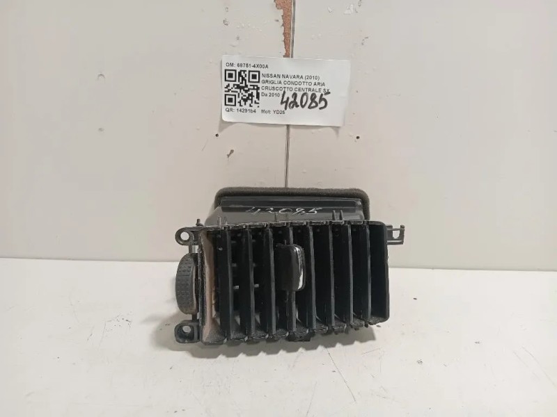 Griglia Condotto ARIA Cruscotto Centrale SX 68751-4X00A Nissan Navara 2010