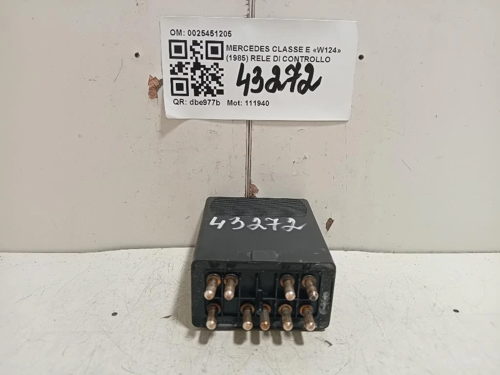 RELE DI Controllo 0025451205 Mercedes Classe E W124 1985