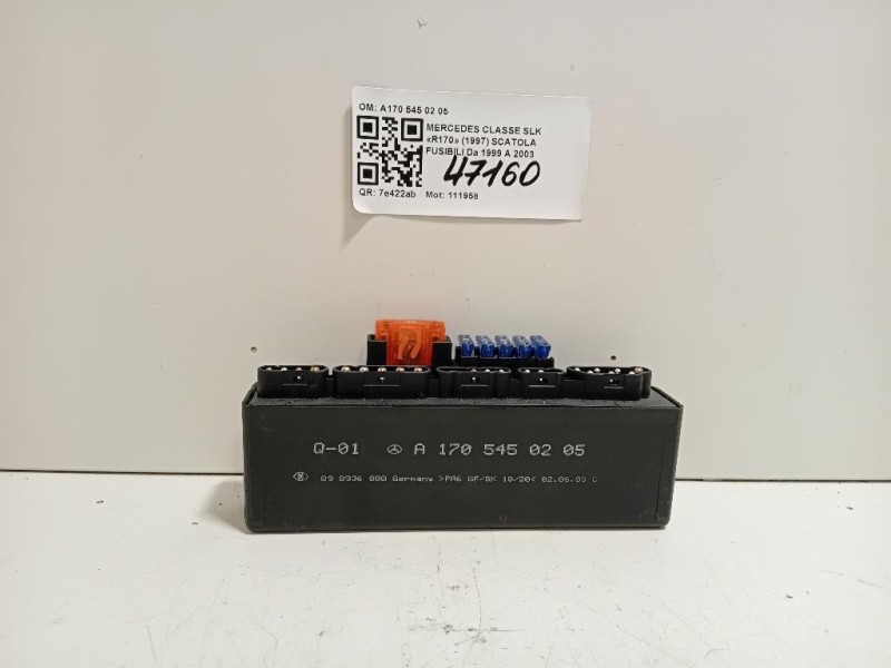 RELE DI Controllo A170 545 02 05 Mercedes Classe SLK R170 1997