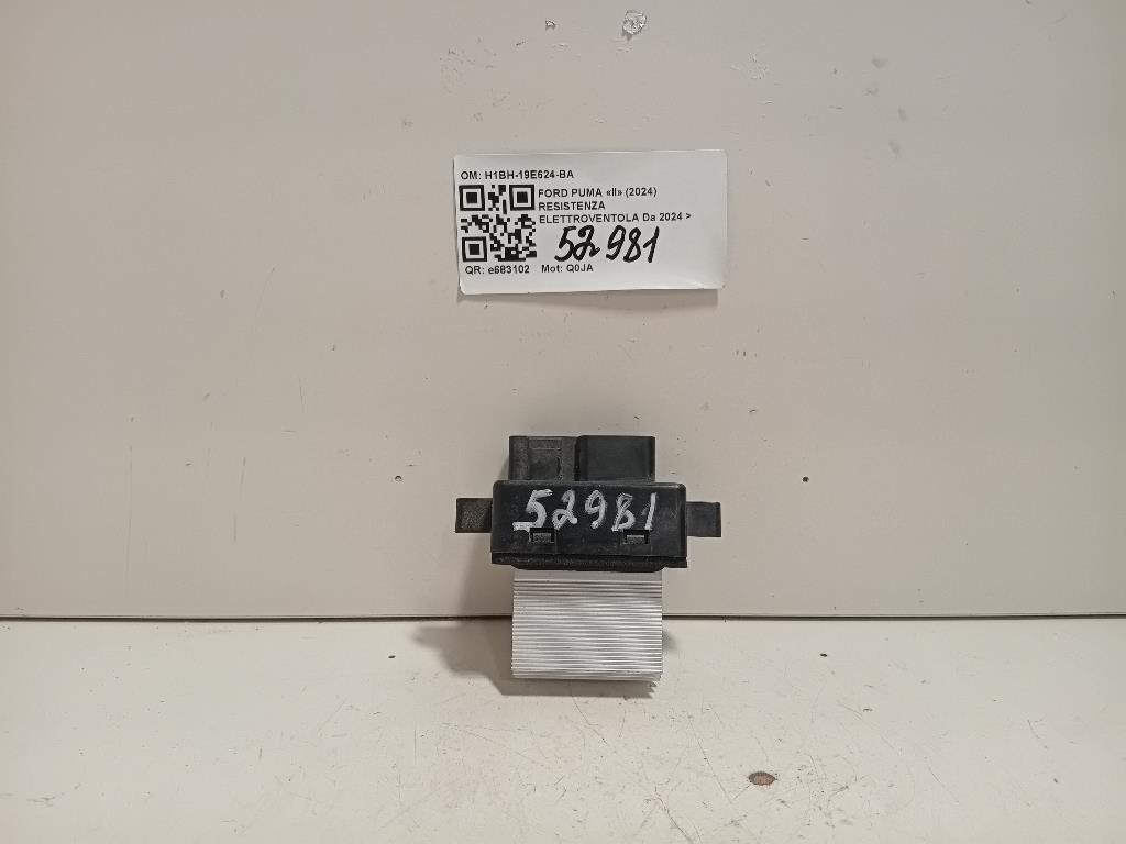Resistenza Elettroventola H1BH-19E624-BA Ford PUMA II 2024