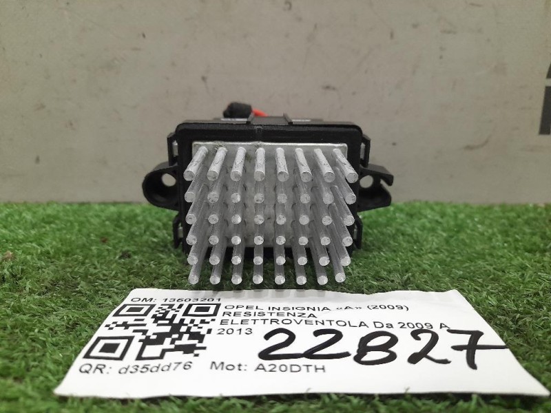 Resistenza Elettroventola 13503201 Opel Insignia A 2009