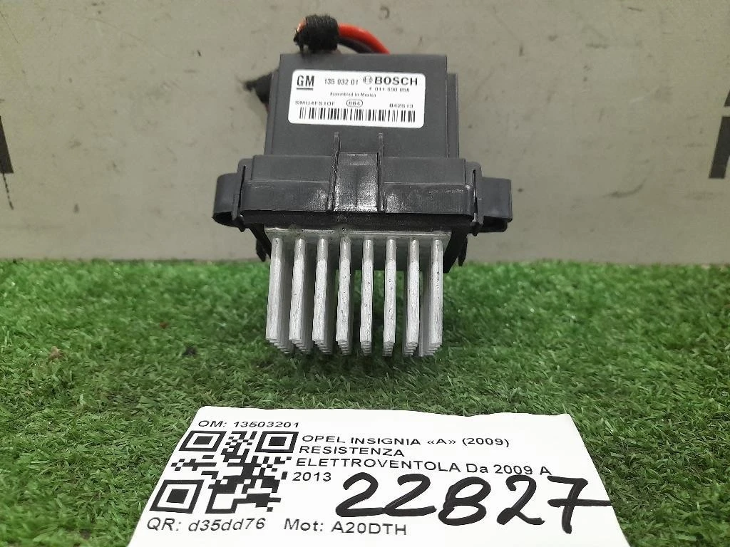 Resistenza Elettroventola 13503201 Opel Insignia A 2009