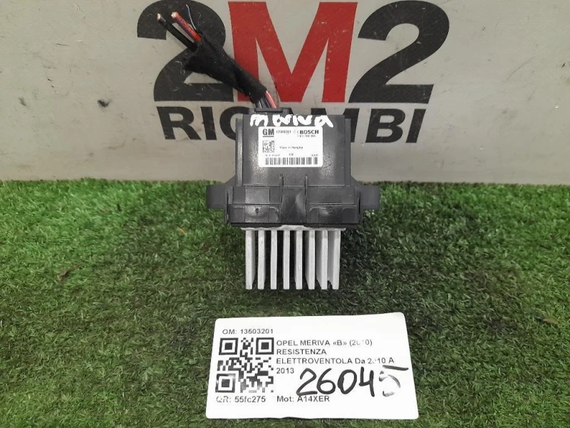 Resistenza Elettroventola 13503201 Opel Meriva B 2010