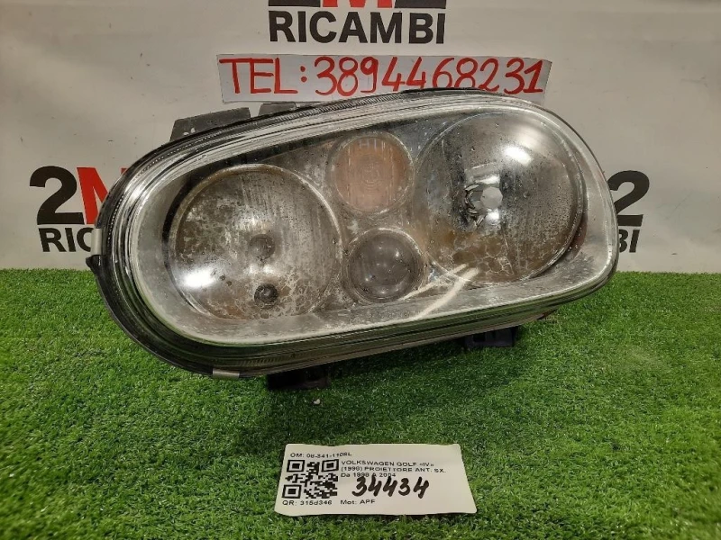 Proiettore ANT SX 08-341-1108L Volkswagen GOLF IV 1998