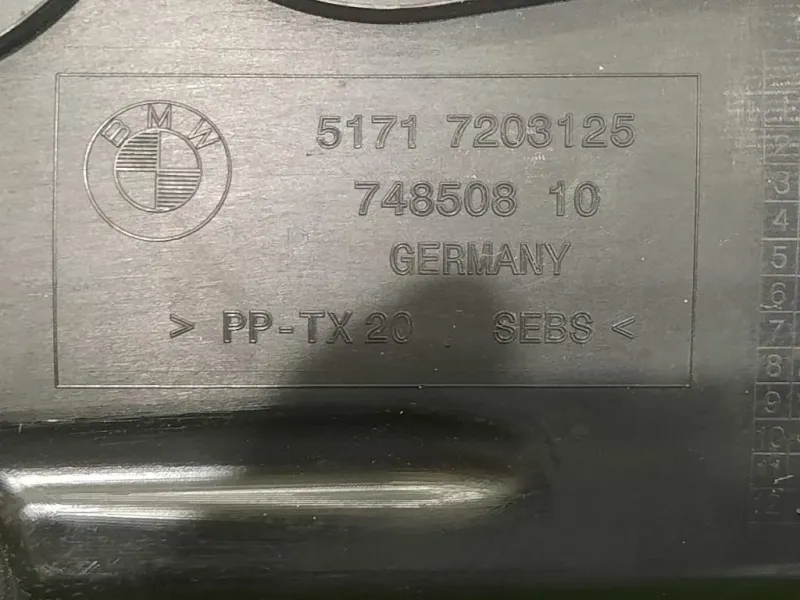 Griglia Copertura Cunetta Acqua 5171 7203125 COPRIPARABREZZA Bmw Serie 5 F10 Berlina 2012