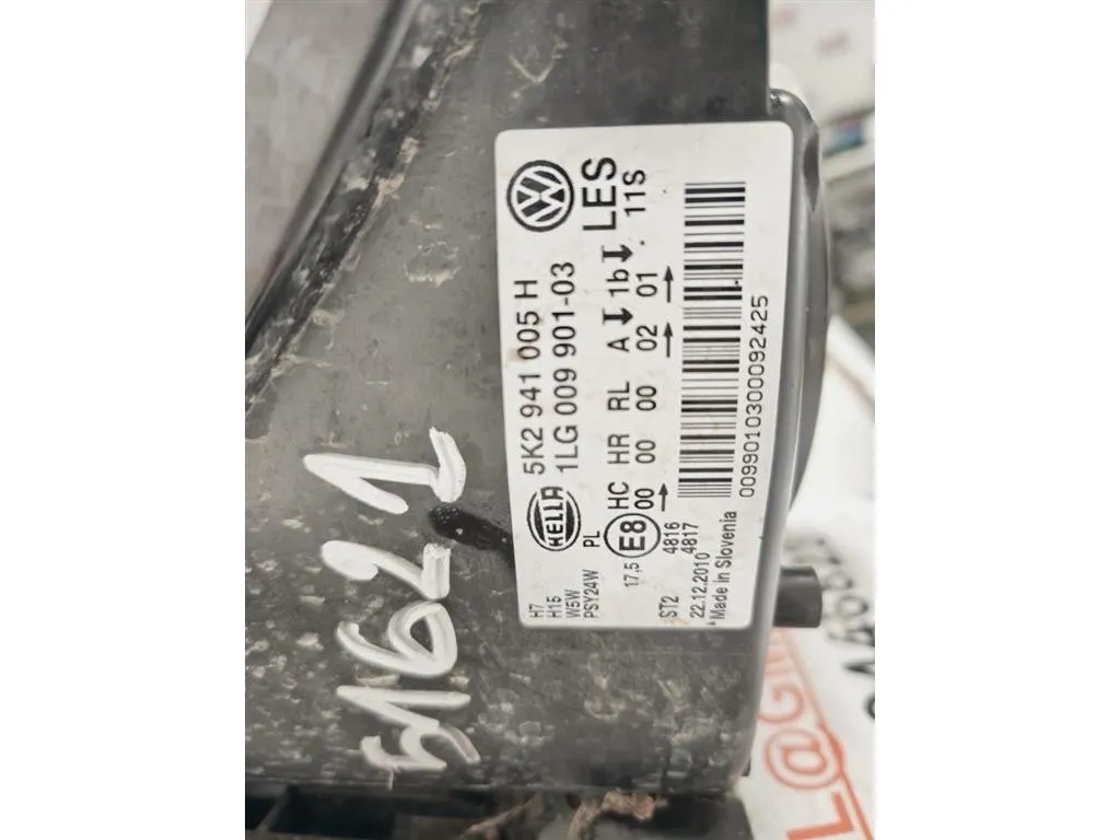 Proiettore ANT SX 5K2941005H Volkswagen GOLF VI 2009