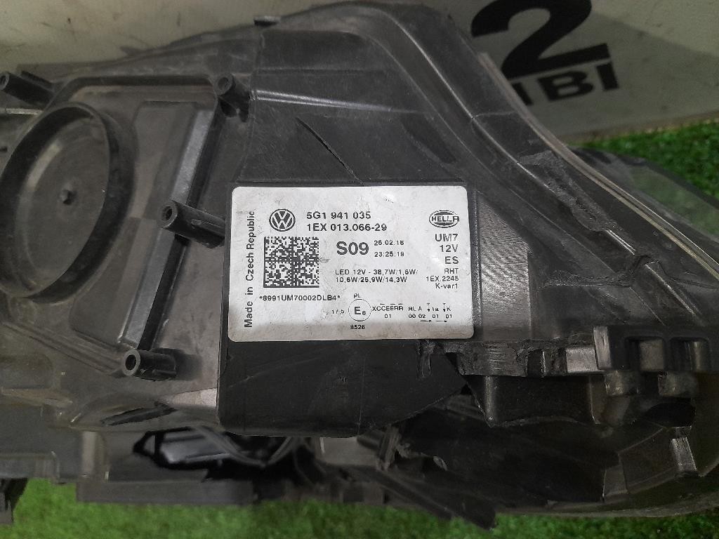 Proiettore ANT SX 5G1941035 VETRO ROTTO Volkswagen GOLF VII 2013