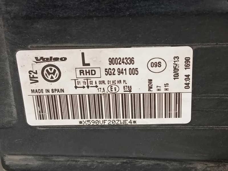Proiettore ANT SX 5G2 941 005 Volkswagen GOLF VII 2013