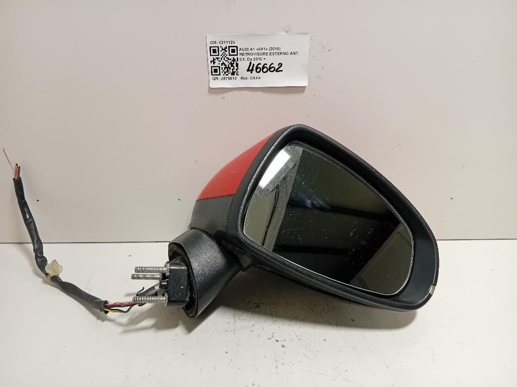 Retrovisore Esterno ANT DX 7 FILI SPECCHIO VETRO SPECCHIETTO Audi A1 8X1 2010